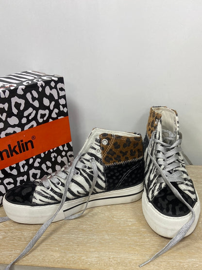 D.FRANKLIN.Zapatillas animal print botín T.38