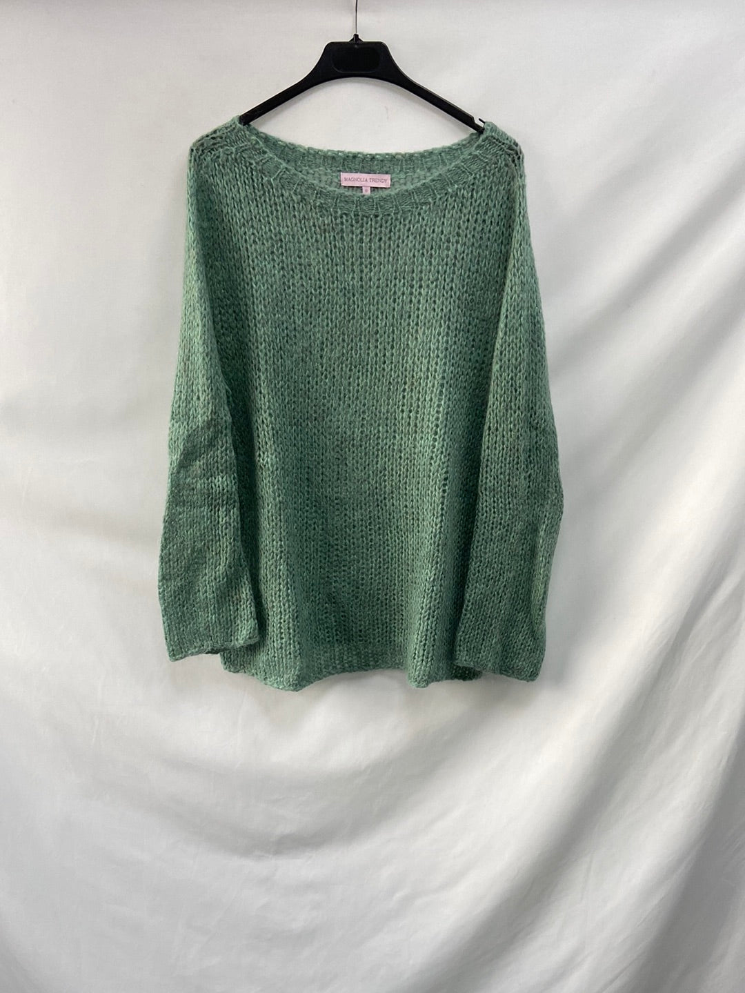 MAGNOLIA TRENDY. Jersey verde punto T.0(s/m)