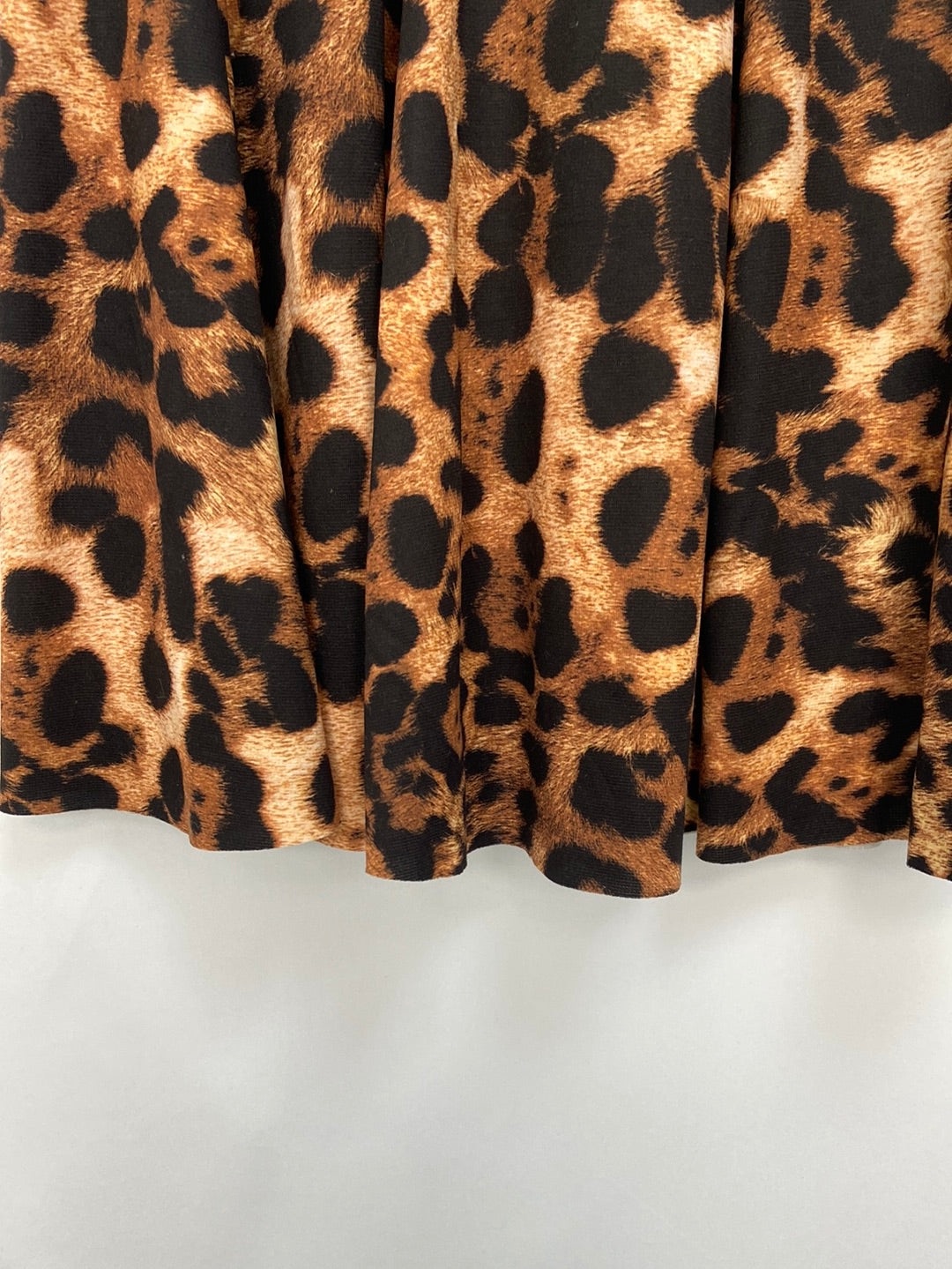 ZARA.Falda mini vuelo animal print T.s