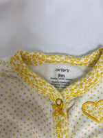 CARTER’S. Pijama amarillo lunares T.9 meses