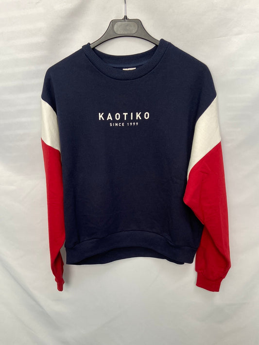 KAOTIKO.Sudadera tricolor T.M