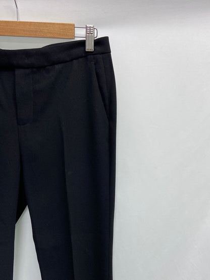 ZARA.Pantalones pinzas negros T.s