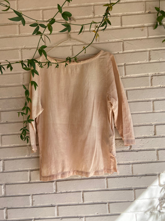 UNIQLO. Top rosa fluido T.xs(s)