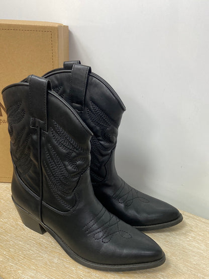 CORINA.Botas negras cowboy T.38