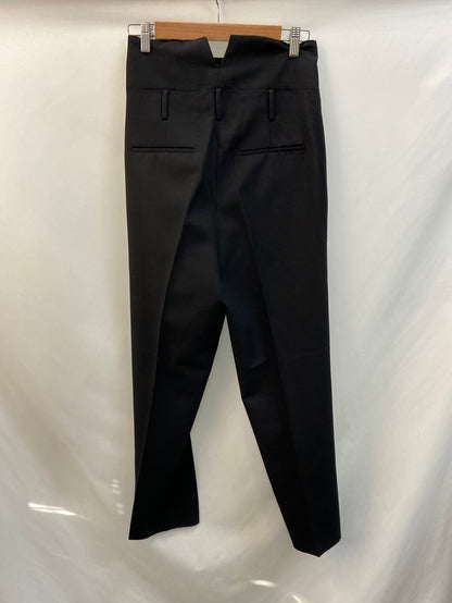 IRO.Pantalones tiro muy alto pinza negros T.36