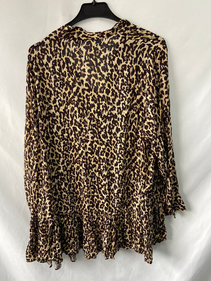 ZARA.Blusa amplia animal print T.s