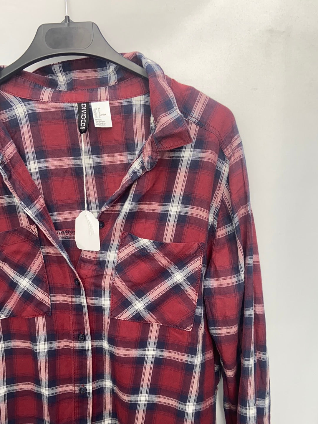 H&M. Camisa cuadros