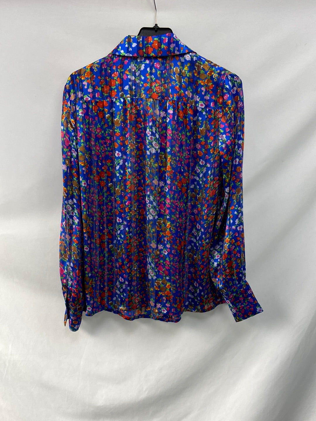 BA&SH. Blusa azul flores y rayas T.1(s)