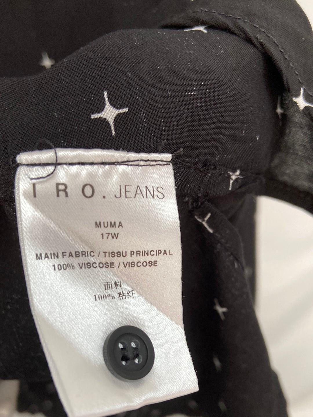 IRO.Camisa negra estrellas T.34