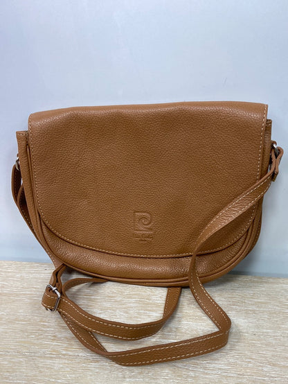 PIERE CARDIN. Bolso camel