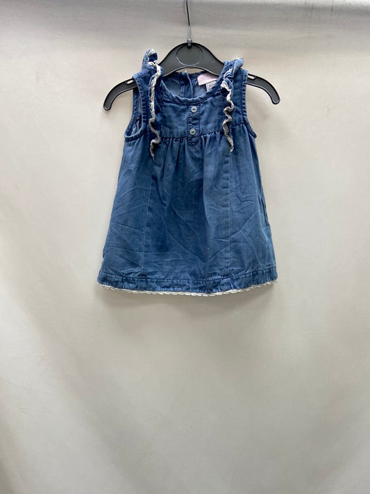 MY FIRST CHICCO. Vestido denim fluido T.3 meses