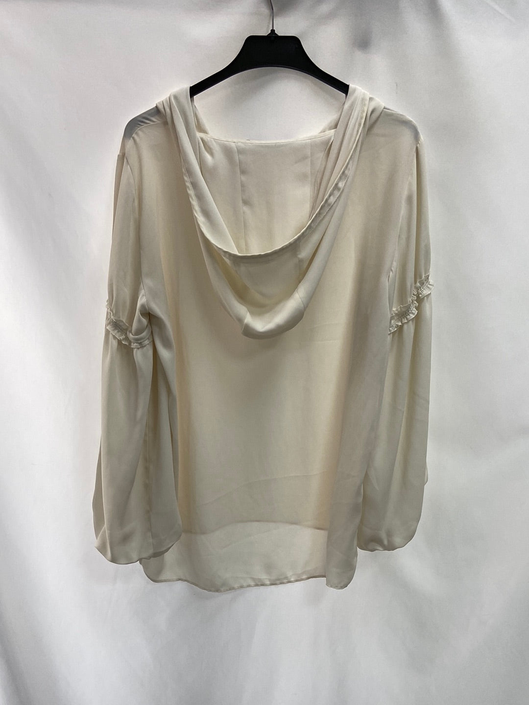 ZARA.Blusa beige capucha T.m