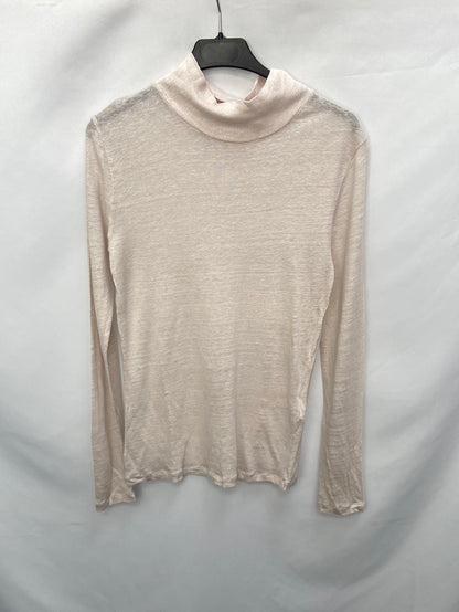 IRO.Camiseta beige Lino T. M