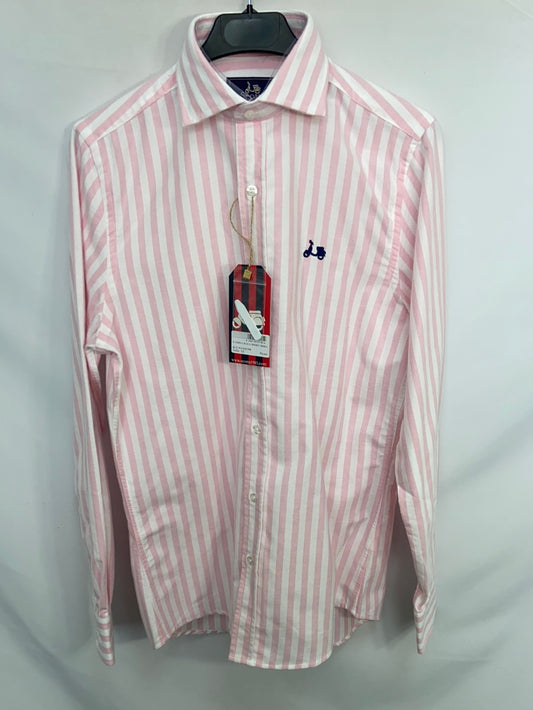 SCOTTA.Camisa de hombre rayas rosas T.xs