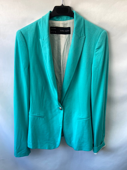 ZARA. Blazer aguamarina T.s