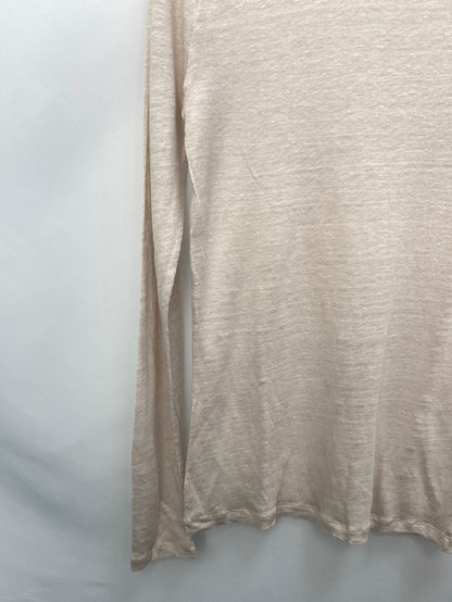 IRO.Camiseta beige Lino T. M