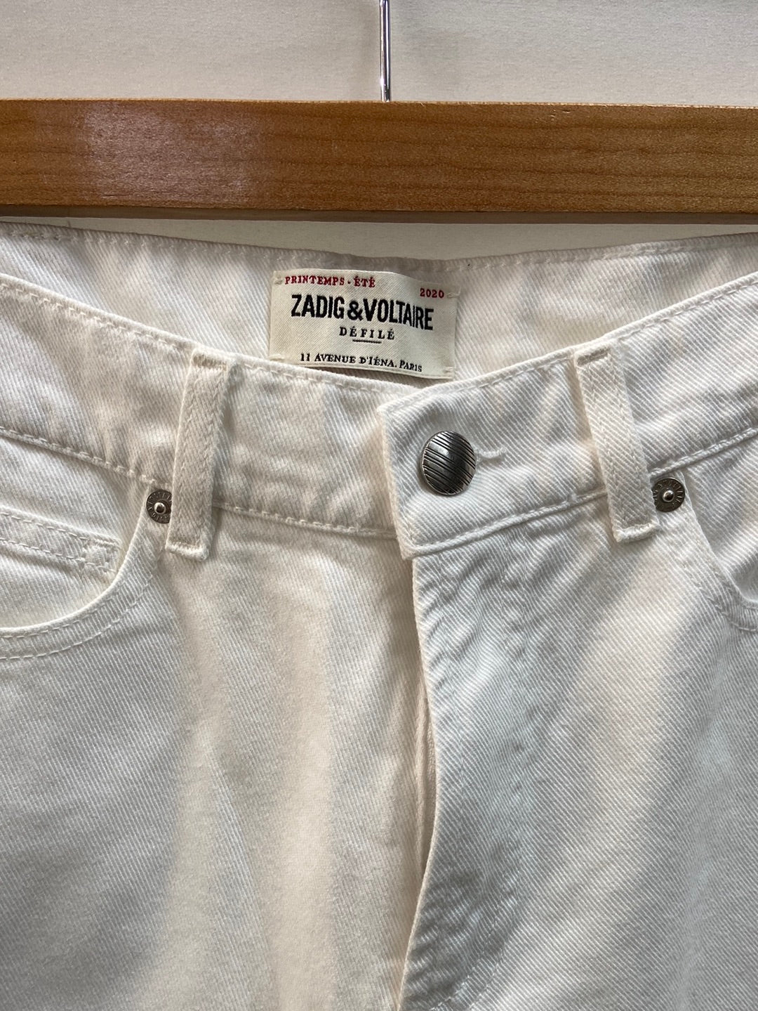 ZADIG&VOLTAIRE.Pantalones blancos T.36