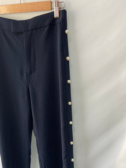 ZARA. Pantalón azul perlas T.xs