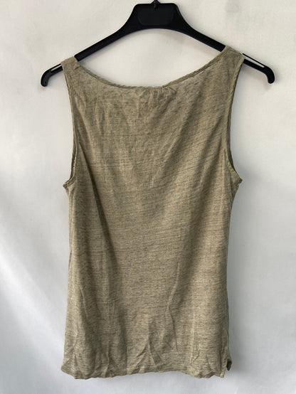 MASSIMO DUTTI. Top verde