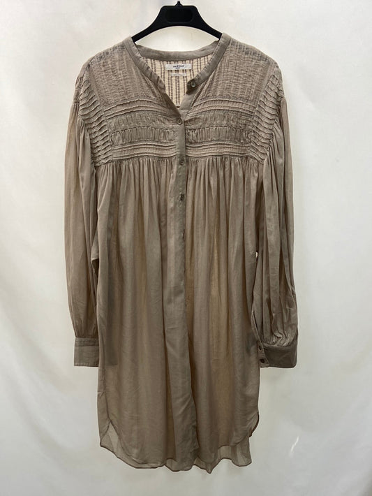 ISABEL MARANT ETOLIE. Sobrecamisa beige abotonada T.36