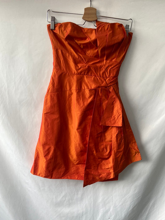 KAREN MILLEN. Vestido naranja T. 34