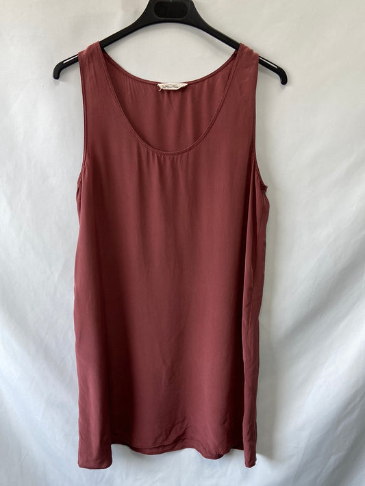 AMERICAN VINTAGE.Vestido/top largo seda camiseta T.m