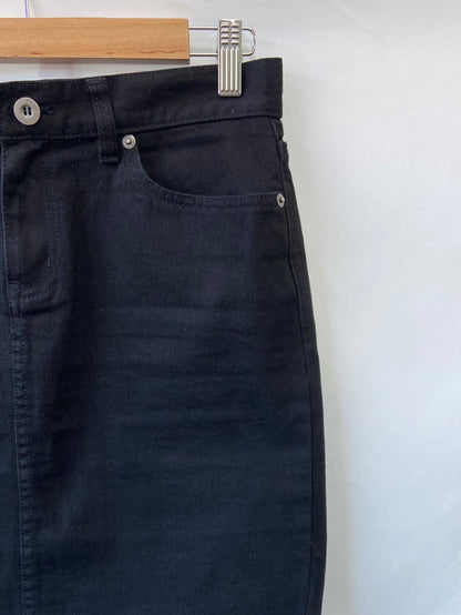 RALPH LAUREN JEANS.Falda denim negra T.38