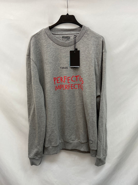 CORTEFIEL. Sudadera gris jaspeado T.xl