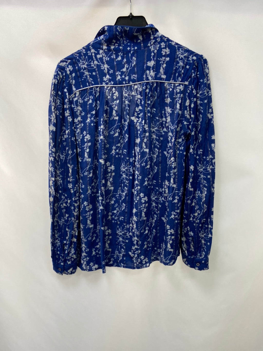 BA&SH.Blusa azul estampada T0(XS)