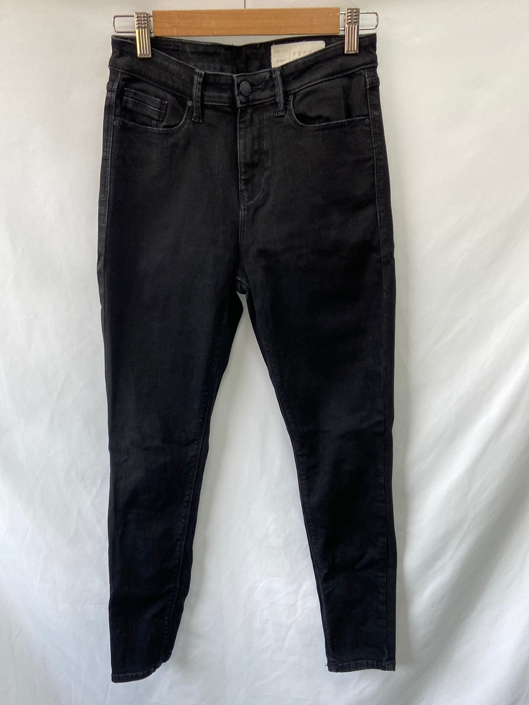 ESPRIT.Pantalones pitillo negros T.34/36