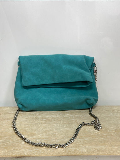 MarketJUSTFAB.Bolso azul antelina