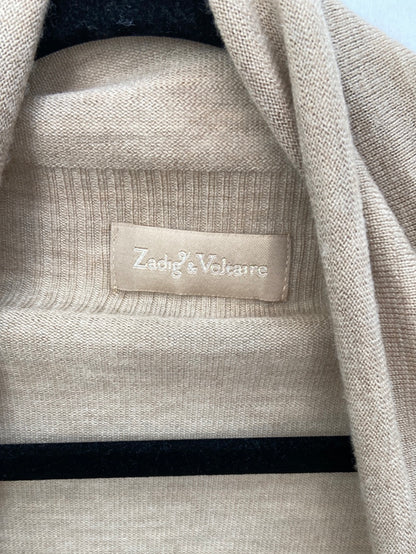 ZADIG&VOLTAIRE.Chaqueta asimétrica beige TU(m)