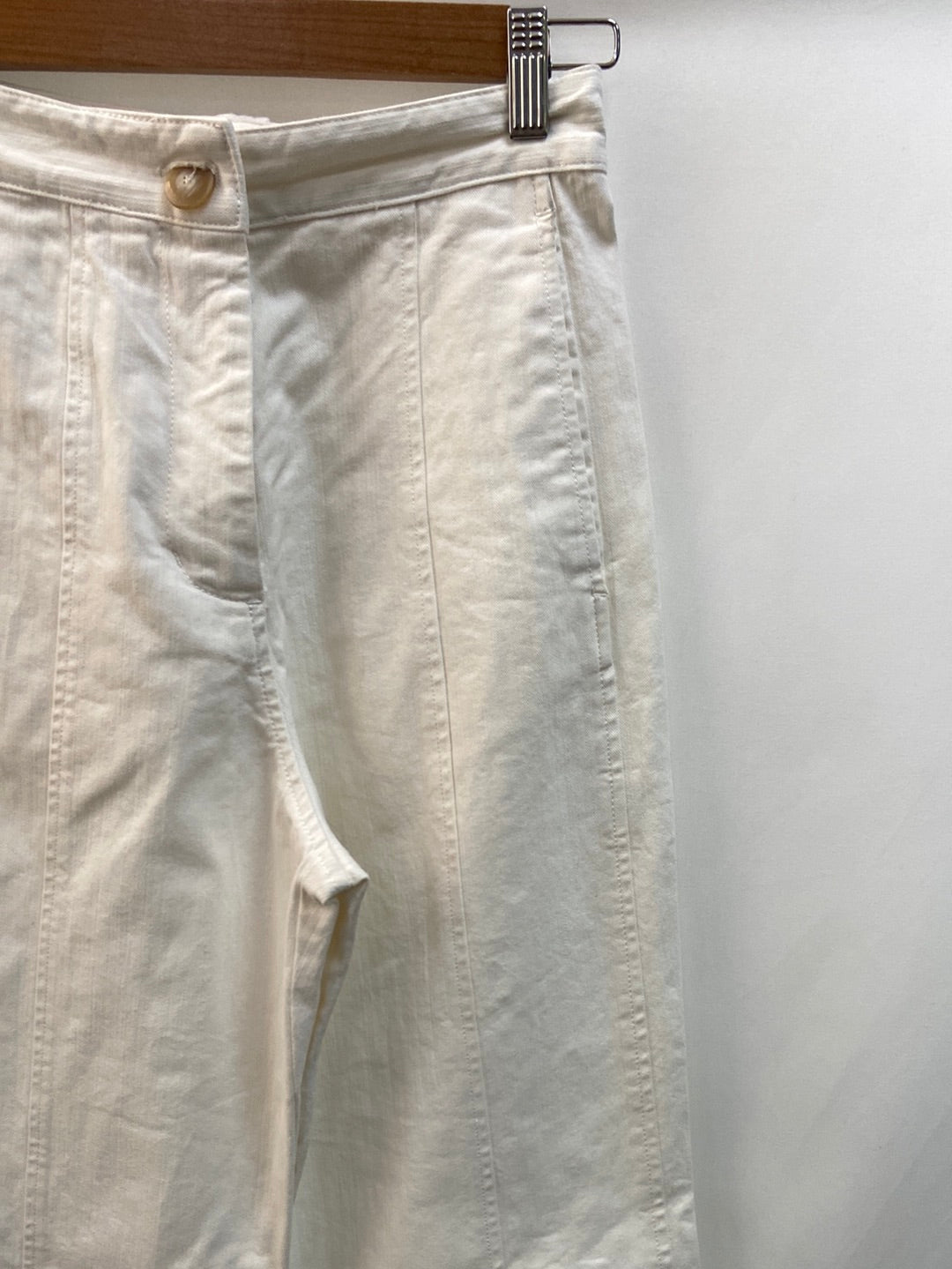 MASSCOB.Pantalones anchos blancos T.34