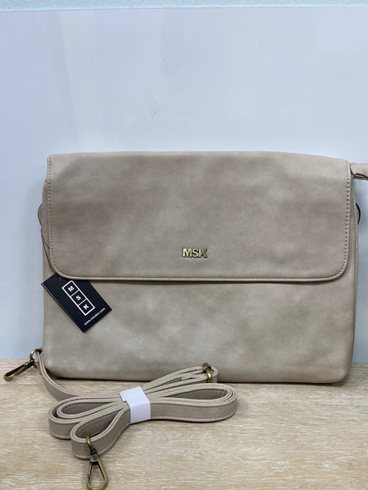 MISAKO.Cartera mano grande beige