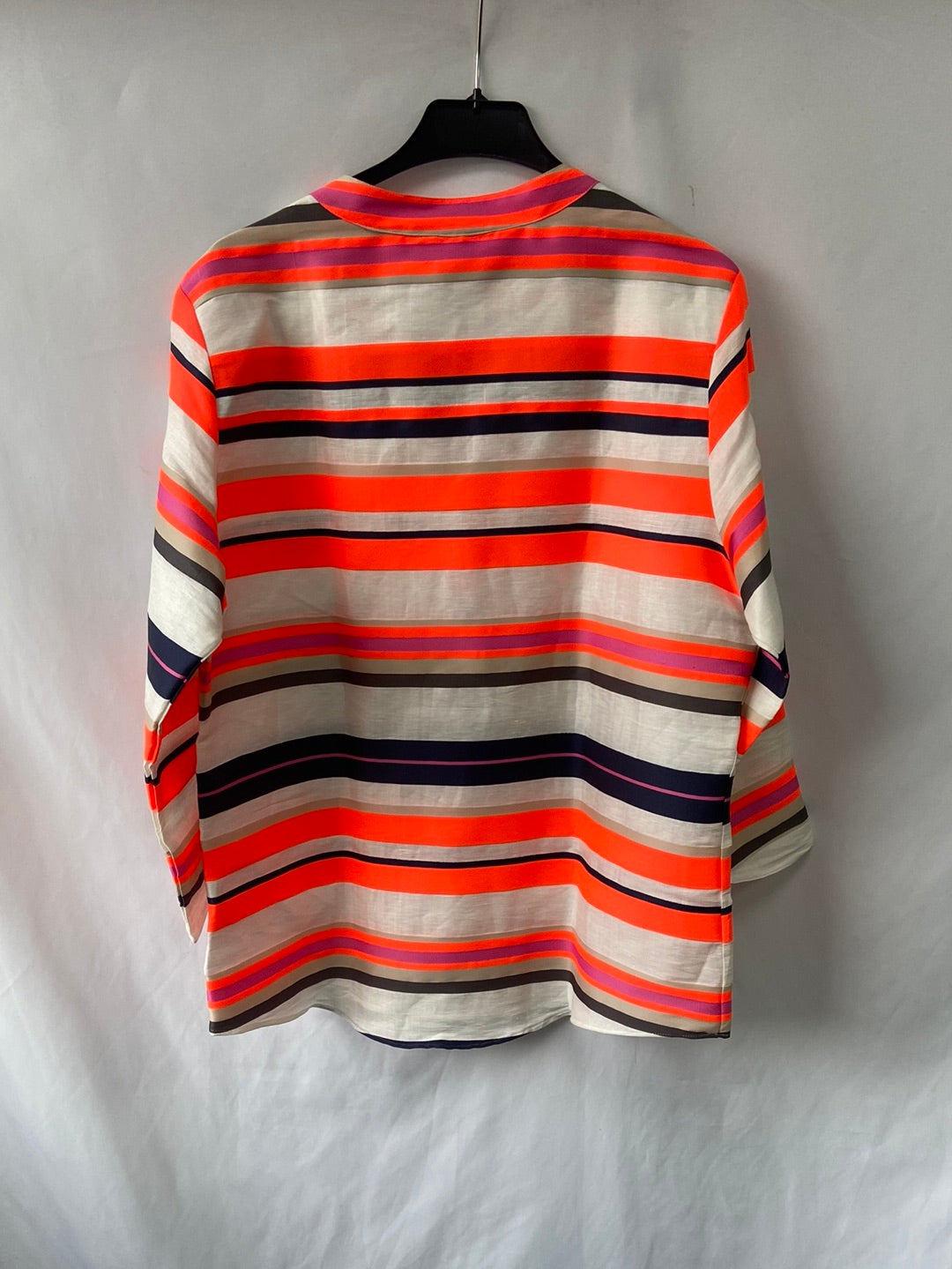 OTRAS.Blusa Lino rayas multicolor T.L