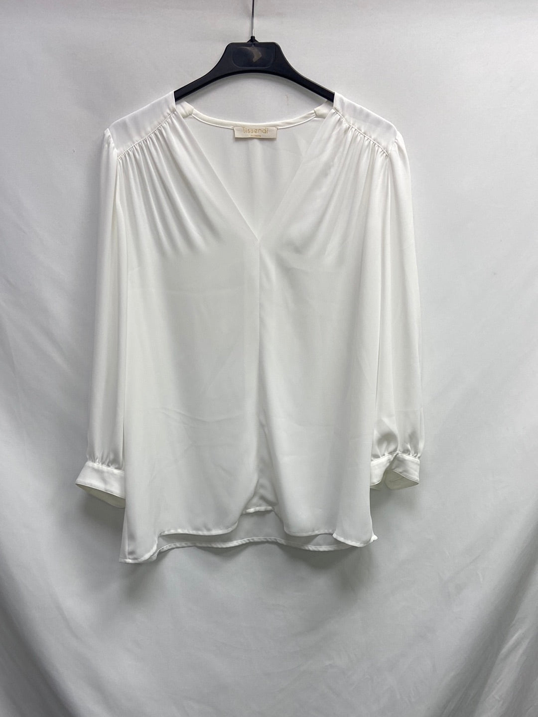 TISSENDI.Blusa blanca TU(s)