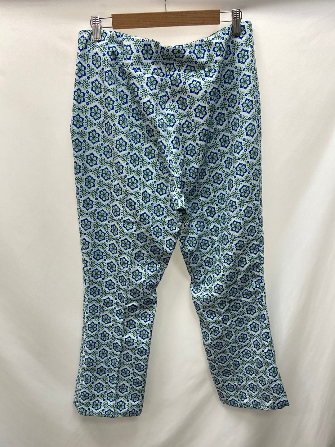 ZARA.Pantalones azules estampados T.XL