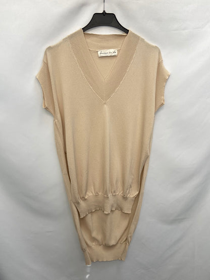 PHISIQUE DU ROLE.Jersey sin mangas punto beige T. Xs