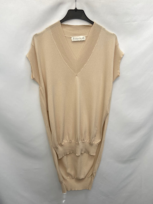 PHISIQUE DU ROLE.Jersey sin mangas punto beige T. Xs