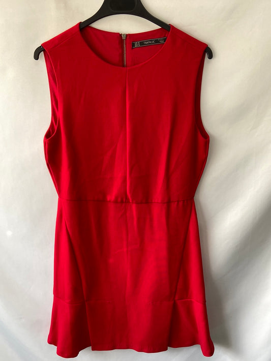 ZARA. Vestido rojo T.m