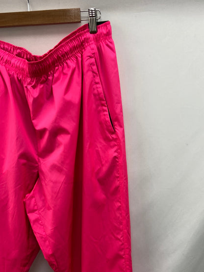 NIKE.Pantalones Rosa fosforito impermeables T.40