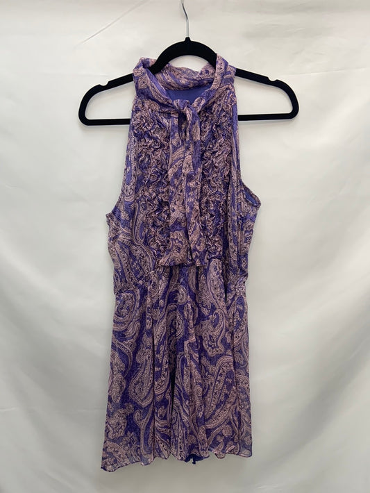 ZARA. Vestido morado amebas T.l