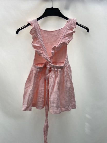 OMINI.Vestido rosa muselina T.5 años