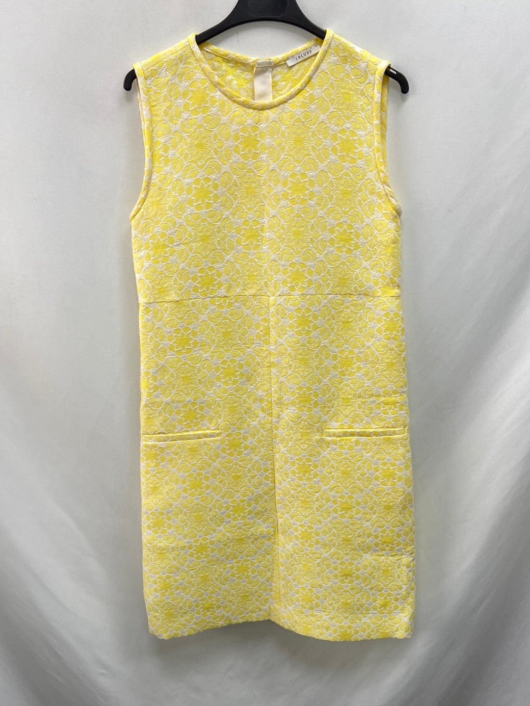 IBLUES. Vestido corto amarillo T.38