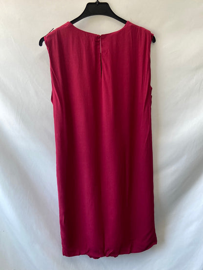 MANGO.Vestido fuscia oscuro T.m