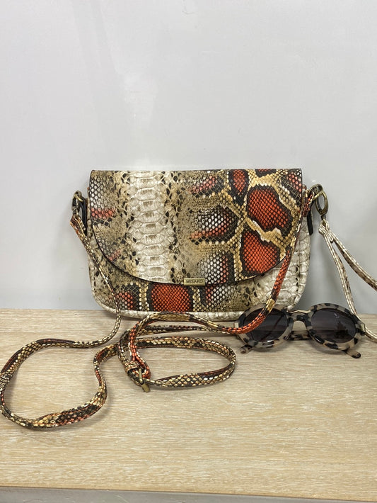 MISAKO.Bolso animal print beiges y naranjas