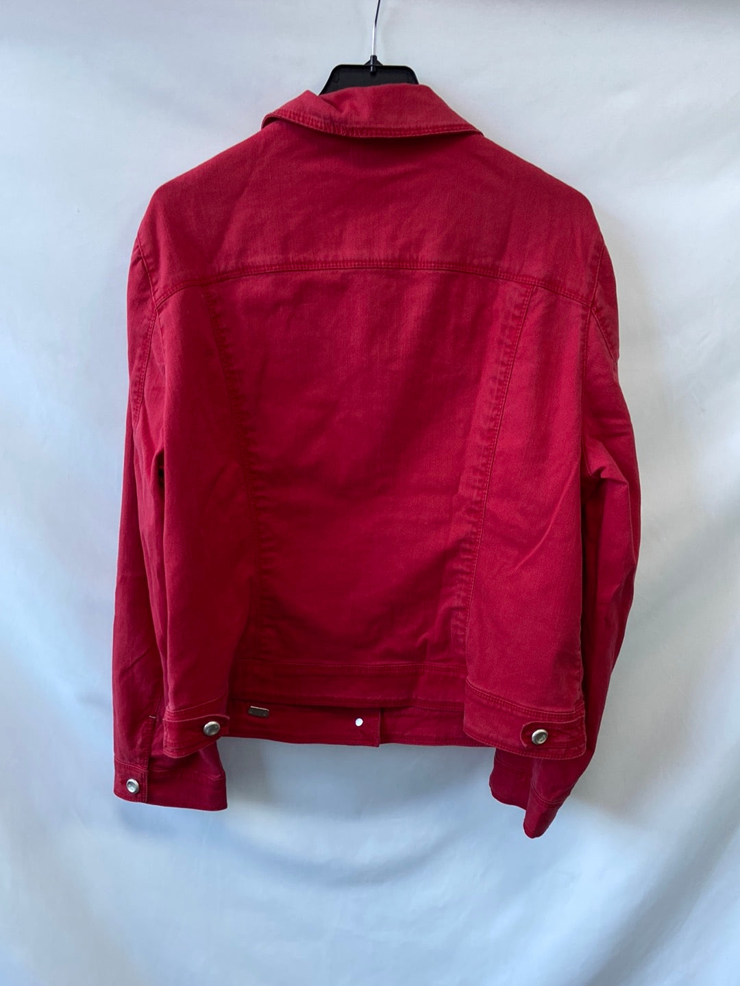 PURE DENIM.Chaqueta vaquera roja efecto lavado T.46