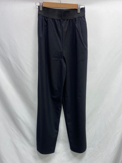 ZARA.Pantalones rectos altos rayas T.XS