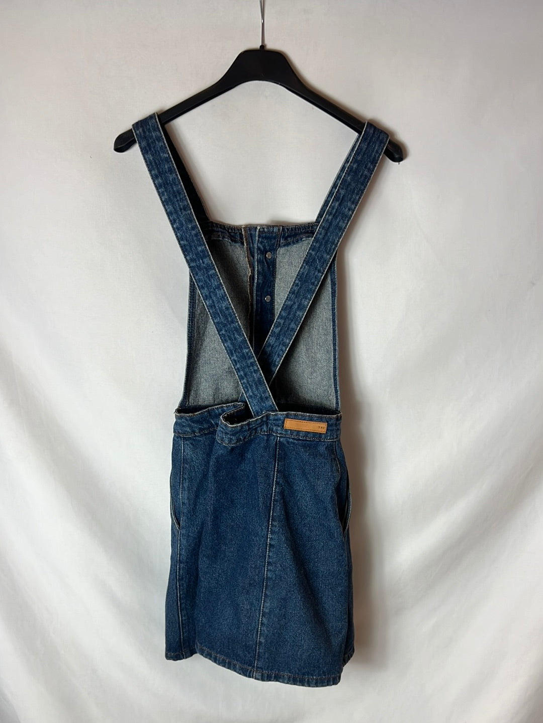 ZARA. Peto denim abotonado T.xs