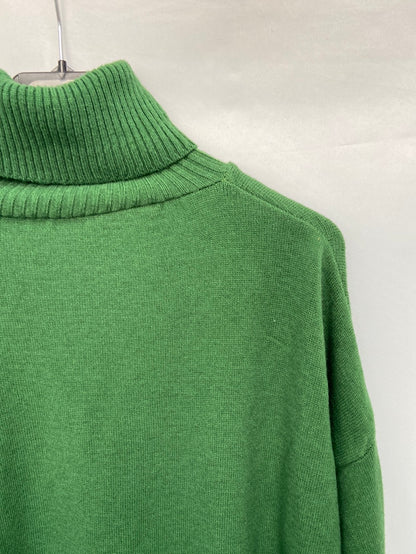 AMEÉ.Jersey verde oversized cuello alto T.s